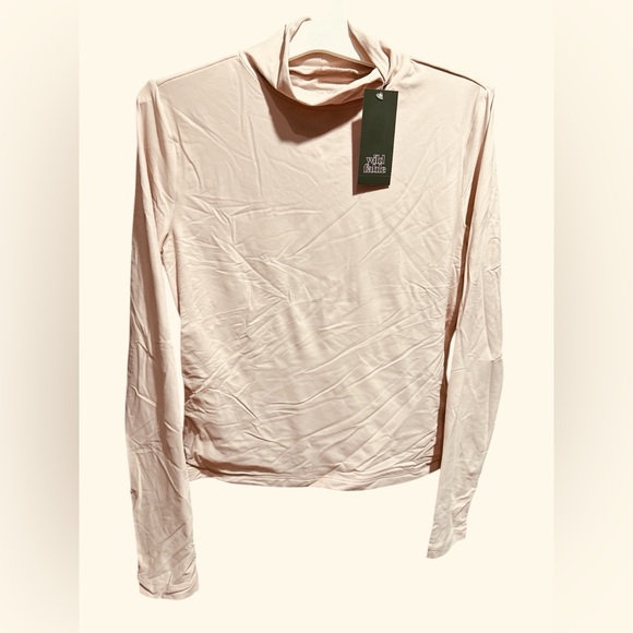 wild fable Tops - Wild Fable Pink Long Sleeve Turtle Neck Top Size Medium NWT